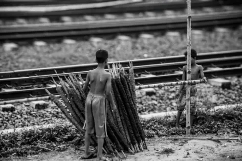 Railside Burden - Fine Art Photography Print, Limited Edition Photography, Photography Art for Sale, Museum-Quality Photography, Art Photography Investment