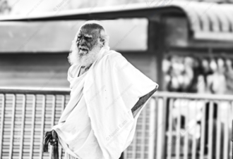 White Robed Elder - Fine Art Photography Print, Limited Edition Photography, Monochrome Photography, Portrait Photography,  Luxury Photography Art