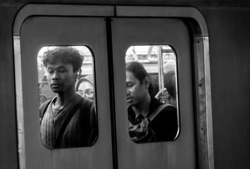 Subway Reflections - Fine Art Photography Print, Limited Edition Print, Monochrome Photography, Street Photography, Art Photography