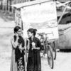 Whispers by the Fuchka Stall - Fine Art Photography Print, Limited Edition Photography, Monochrome Photography,  Street Photography,  Fine Art Photography