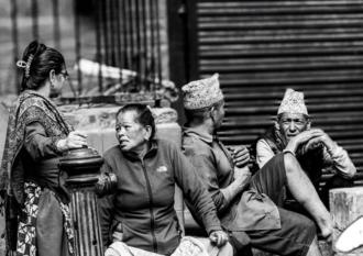 Kathmandu Conversation - Fine Art Photography Prints, Limited Edition Photography Art, Museum-Quality Photography Artworks, Contemporary Art Photography, Photography for Art Collectors