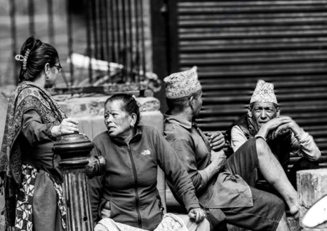 Kathmandu Conversation - Fine Art Photography Prints, Limited Edition Photography Art,  Museum-Quality Photography Artworks,  Contemporary Art Photography, Photography for Art Collectors