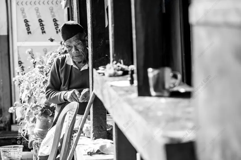 A Man at the Edge of a Doorway - Fine Art Photography Print, Limited Edition Photography, Giclée Print, Monochrome Photography, Art Photography for Sale