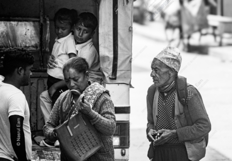 Streetside Exchange - Fine Art Photography Print, Limited Edition Photography, Street Photography, Monochrome Photography,  Luxury Photography Art