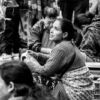 The Market Vendor's Upward Glance - Fine Art Photography Print, Limited Edition Photography, Museum-Quality Photography, Black and White Photography, Art Photography for Sale