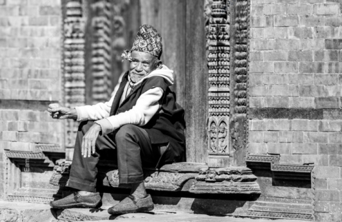 Contemplation at the Temple Gate - Fine Art Photography Prints, Limited Edition Photography, Museum-Quality Photography, Art Photography for Collectors,  High-End Photography Prints