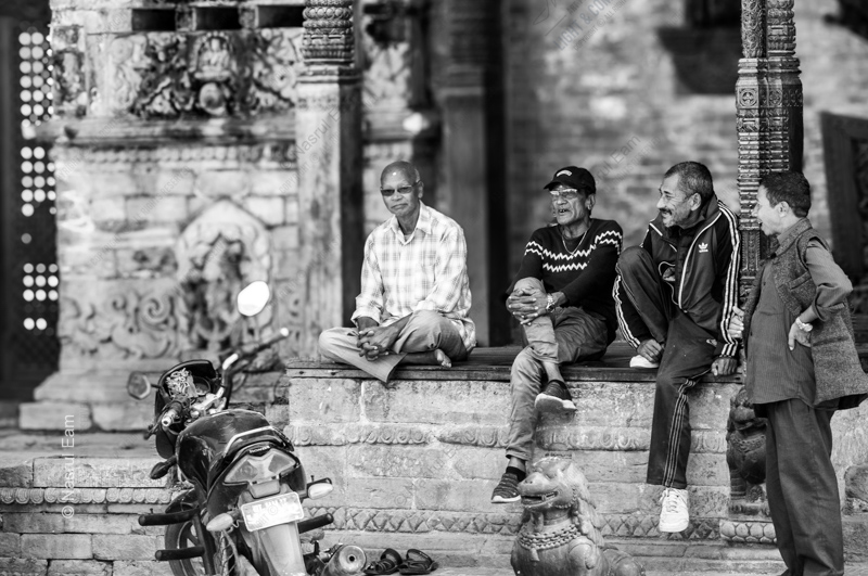 Conversations on the Temple Wall - Fine Art Photography Print, Limited Edition Photography, Monochrome Photography, Art Photography, Collector's Print