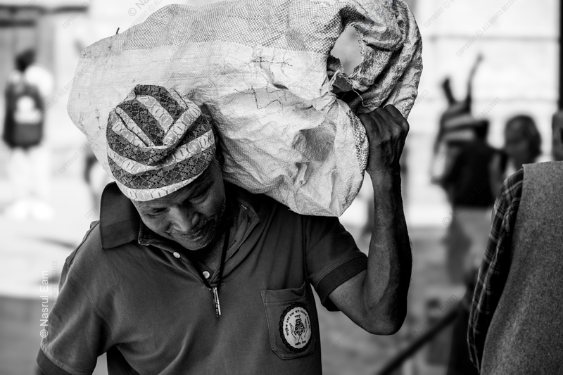 His Solitary Labor - Fine Art Photography Print, Limited Edition Photography, Monochrome Photography, Human Condition, Nasrul Eam