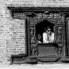 Observers in the Carved Window - Fine Art Photography Prints, Limited Edition Photography Art, Luxury Photography Art, Monochrome Photography, Art Photography Prints