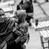 Mother and Child Among the Offerings - Fine Art Photography Print, Limited Edition Print, Motherhood Photography, Monochrome Photography, Art Photography for Sale