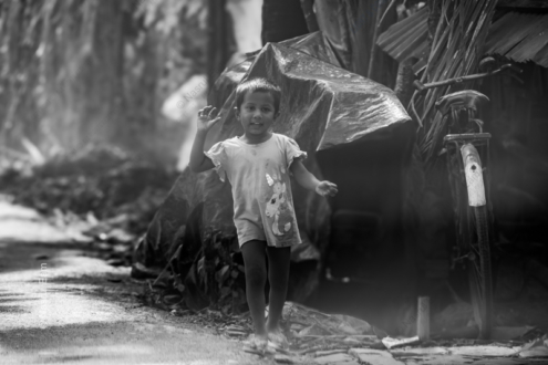 Village Child's Greeting - Fine Art Photography Prints, Limited Edition Photography, Museum-Quality Photography,  High-End Photography Prints, Art Photography for Collectors