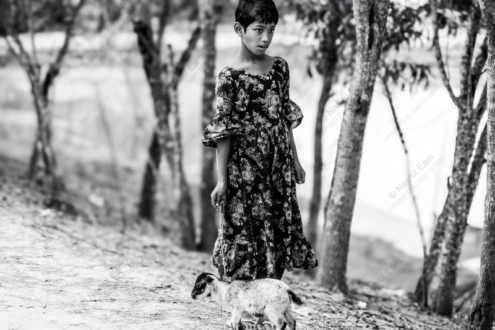 A Girl and Her Companion - Fine Art Photography Print, Limited Edition Photography, Monochrome Photography,  Art Photography Print,  Luxury Photography Art