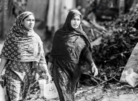 Two Women Navigating Through - Fine Art Photography Prints, Limited Edition Photography, Giclée Prints, Art Photography for Sale,  Luxury Photography Art