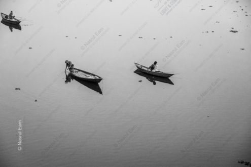 Solitary Fishermen on a Still River - Fine Art Photography Prints, Limited Edition Prints, Giclée Prints, Art Photography,  Luxury Photography