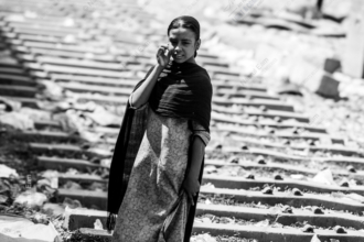 Girl Amidst the Concrete Steps - Fine Art Photography Print, Limited Edition Photography, Monochrome Photography, Art Photography Investment, Nasrul Eam