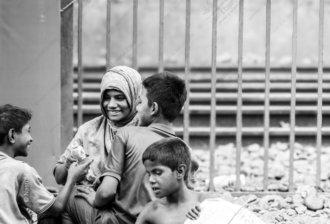 Shared Smiles by the Tracks