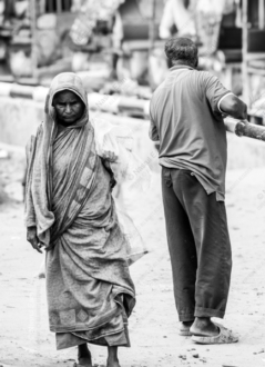 Silent Passage on a Dusty Road - Fine Art Photography Print, Limited Edition Photography, Monochrome Photography,  Luxury Photography Art,  Art Photography for Sale