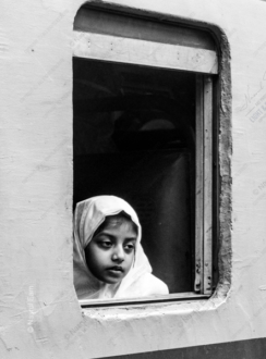 Girl at the Train Window - Fine Art Photography Print, Limited Edition Photography, Monochrome Photography,  Art Photography Print, Nasrul Eam