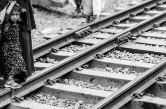 Girl on the Tracks - Fine Art Photography Print, Limited Edition Photography, Monochrome Photography,  Art Photography Print,  Museum-Quality Print