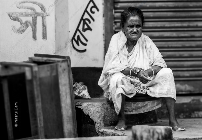 Stoicism on the Stoop - Fine Art Photography Print, Limited Edition Photography, Monochrome Portrait,  Museum-Quality Artwork,  Art Photography for Sale