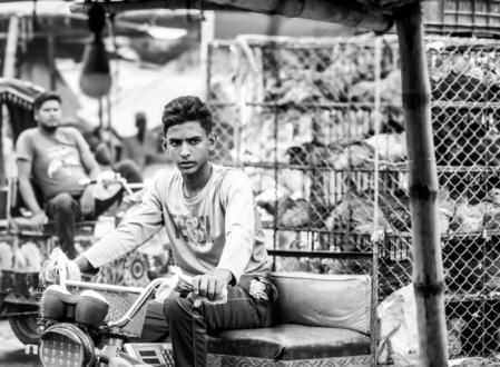 Young Driver in the Market - Fine Art Photography Print, Limited Edition Photography,  Museum-Quality Artwork,  Art Photography for Collectors, Fine Art Photography