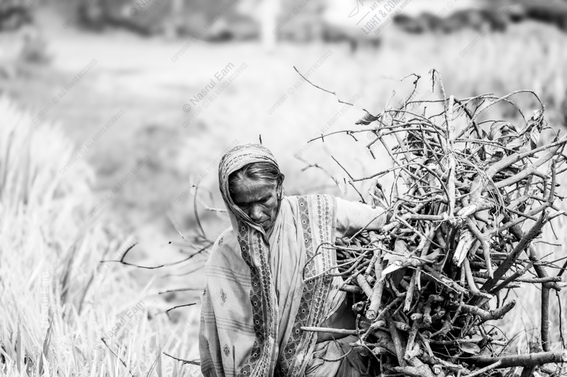 The Woman and Her Burden - Fine Art Photography Prints, Limited Edition Photography, Museum-Quality Photography,  Black and White Photography,  Art Photography Prints