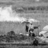 Three Women in a Smoky Field - Fine Art Photography Prints, Limited Edition Photography, Giclée Print, Monochrome Photography, Art Photography for Sale