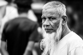 An Elder with a White Beard Amidst the Blur - Fine Art Photography Print, Limited Edition Photography, Museum-Quality Photography, Art Photography for Sale, Collector Photography