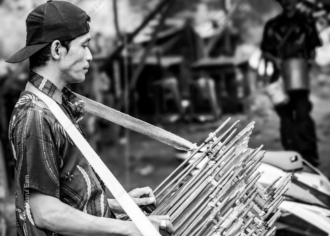 The Street Musician and His Angklung