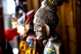 Profile of a Carved Wooden Figure - Fine Art Photography Print, Limited Edition Photography, Museum-Quality Artwork, Wooden Sculpture Photography, Contemporary Art Photography