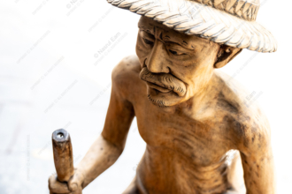 The Wooden Toiler - Fine Art Photography Print, Limited Edition Photography, Luxury Photography Art, Contemporary Art Photography, Wooden Sculpture Photography