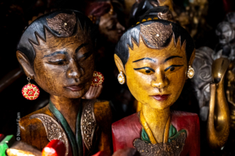 Two Adorned Wooden Figures - Fine Art Photography Print, Limited Edition Photography, Museum-Quality Artwork, Contemporary Art Photography, Fine Art Photography