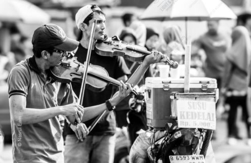Street Duet with Violins - Fine Art Photography Prints, Limited Edition Photography, Giclée Print,  High-End Photography Art, Art Photography Investment