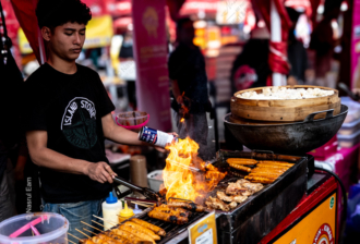 The Street Cook's Flame - Fine Art Photography Print, Limited Edition Photography, Luxury Photography Art, Museum-Quality Photography, Photography for Art Collectors