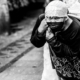 Woman with Sack and Lace Headwrap - Fine Art Photography Print, Black and White Photography, Documentary Photography, Limited Edition Print, Contemporary Art Photography