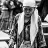 Elderly Woman in a Patterned Tunic