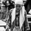 Elderly Woman in a Patterned Tunic