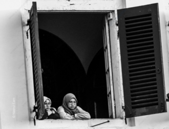 Two Women at the Open Window - Fine Art Photography Print, Limited Edition Photography, Black and White Photography, Fine Art Print, Photography Art