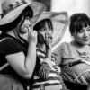 Three Women in Sun Hats - Fine Art Photography Prints, Limited Edition Photography, Street Photography, Black and White Photography,  Museum-Quality Prints