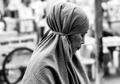 The Woman in the Gray Headscarf
