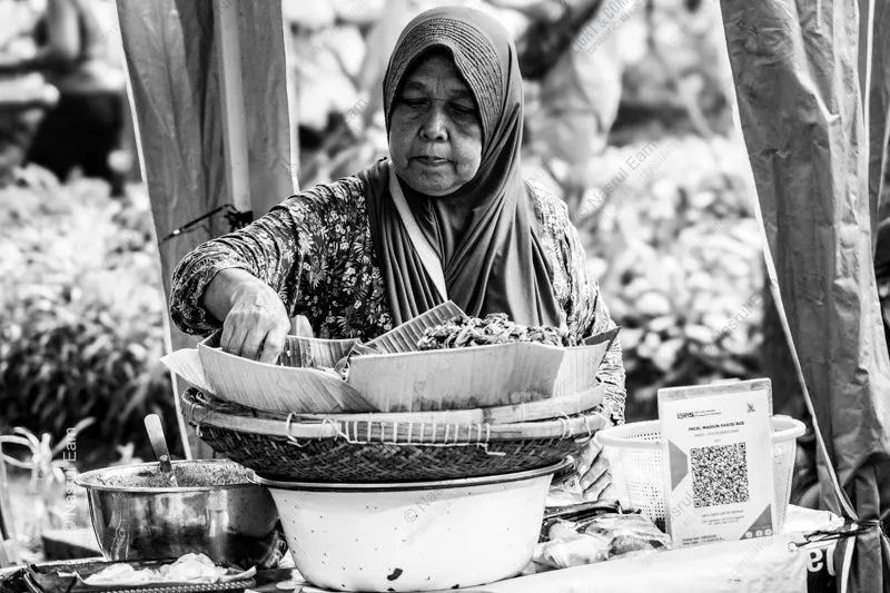 The Market Vendor's Offering - Fine Art Photography Print, Limited Edition Print, Black and White Photography, Documentary Photography, Art Photography