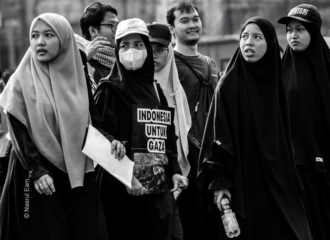 Women at the Gaza Solidarity March - Fine Art Photography Print, Limited Edition Photography, Documentary Photography, Gaza Solidarity March, Art Photography for Sale
