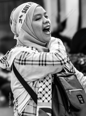 A Voice from the Rally - Fine Art Photography Print, Limited Edition Photography, Documentary Photography, Black and White Photography, Art Photography for Sale