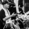 Man with Keffiyeh and Woman in Niqab - Fine Art Photography Print, Limited Edition Photography, Black and White Photography, Portrait Photography, Contemporary Art Photography