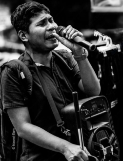 The Street Singer's Verse - Fine Art Photography Print, Limited Edition Photography, Monochrome Photography,  Art Photography Investment,  Museum-Quality Photography