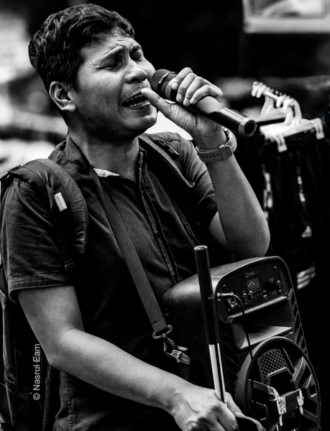 The Street Singer's Verse - Fine Art Photography Print, Limited Edition Photography, Monochrome Photography, Art Photography Investment, Museum-Quality Photography