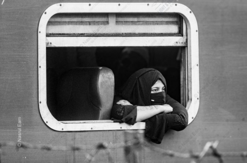Woman at the Train Window - Fine Art Photography Print, Limited Edition Photography, Black and White Photography,  Luxury Photography Art,  Contemporary Art Photography