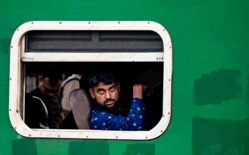Passenger in the Green Carriage - Fine Art Photography Print, Limited Edition Photography, Giclée Print,  Photography Art Print,  Contemporary Art Photography