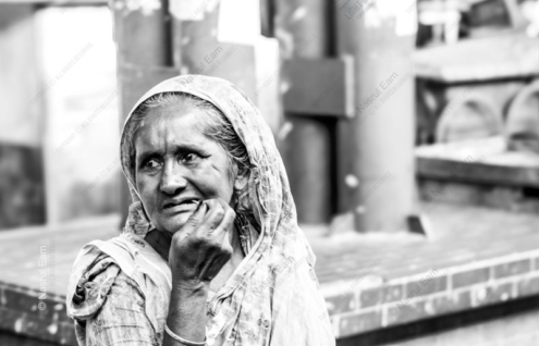 An Elder's Gaze of Concern - Fine Art Photography Print, Limited Edition Photography, Giclée Print, Monochrome Photography, Portrait Photography