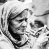 Elderly Woman with Clasped Hands - Fine Art Photography Prints, Documentary Portrait Photography, Visual Storytelling Photography, Photography Composition Study, Elderly Woman Portrait Art, Nasrul Eam Photography